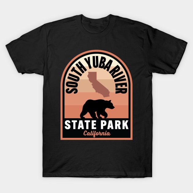 South Yuba River State Park CA Bear T-Shirt by HalpinDesign